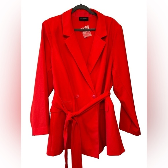 Lane Bryant Perfect Drape Belted Blazer 24W - Picture 5 of 8